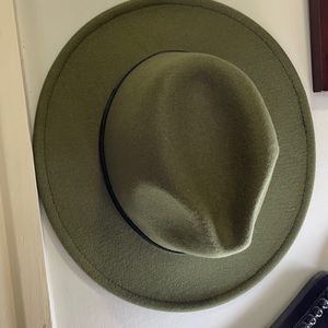 Green felt hat